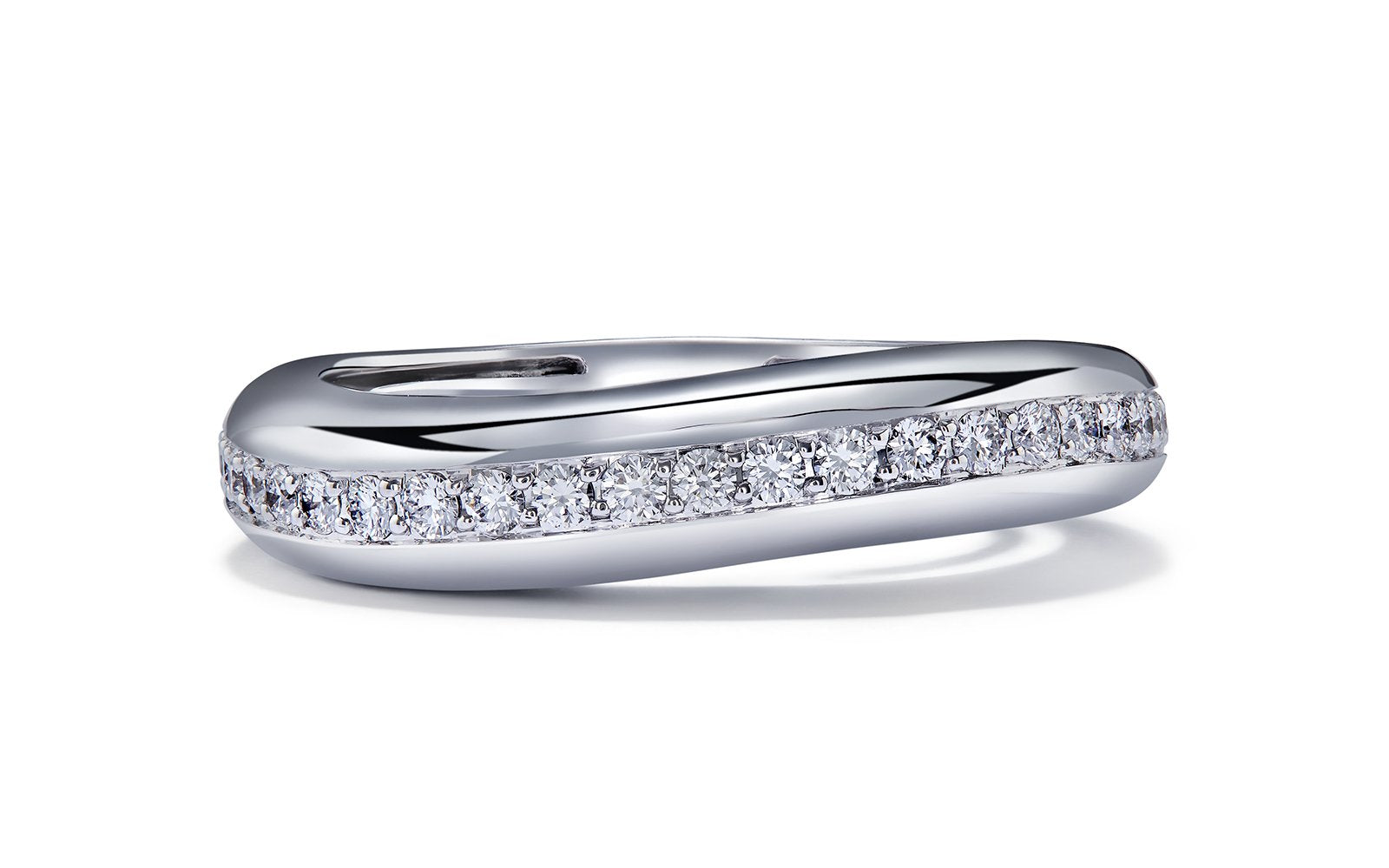 0.49ct D Flawless Diamanten Ring eingefasst in 18 Karat Weissgold