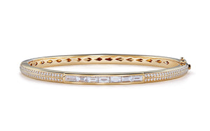 1.74ct D Flawless Diamanten Armreif eingefasst in 18 Karat Gelbgold