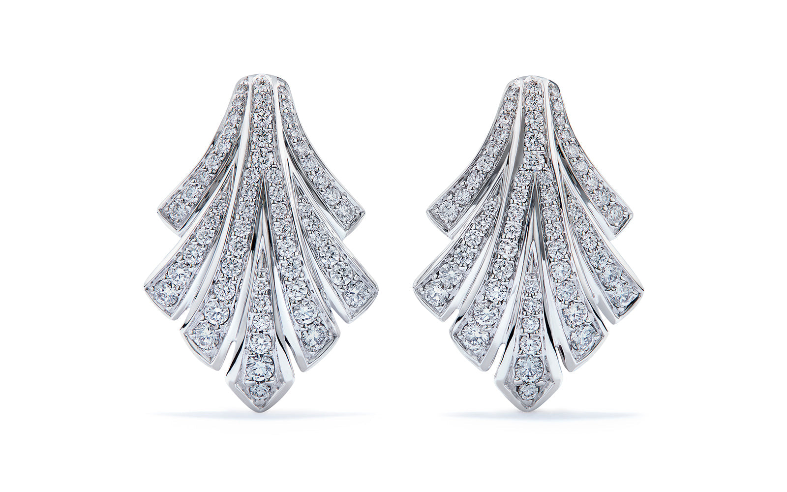 1.00ct D Flawless Diamanten Ohrringe eingefasst in 18 Karat Weissgold