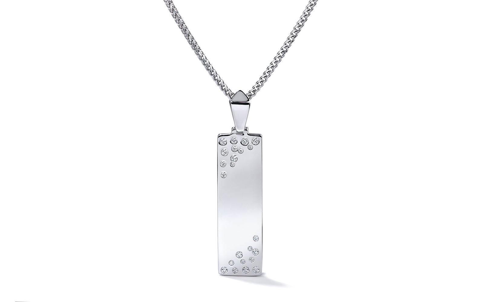 0.22ct D Flawless Diamanten Halskette, eingefasst in 18 Karat Gelbgold