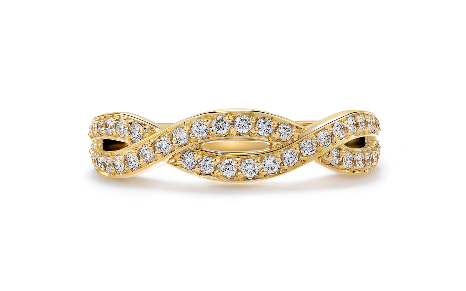 0.33ct D Flawless Diamanten Ring eingefasst in 18 Karat Gelbgold