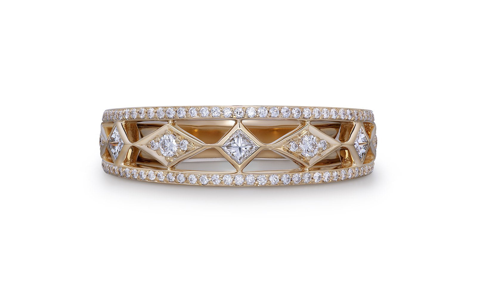 0.5ct D Flawless Diamanten Ring, eingefasst in 18 Karat Gelbgold