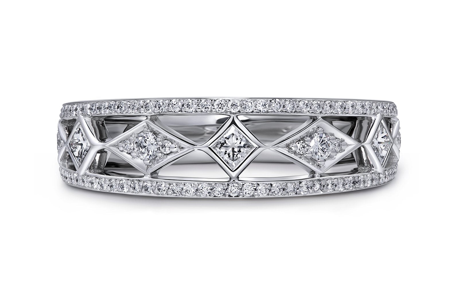 0.5ct D Flawless Diamanten Ring, eingefasst in 18 Karat Weissgold