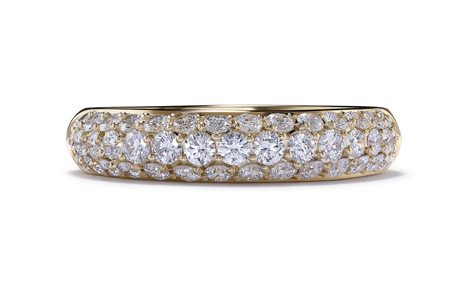 1ct D Flawless Diamanten Ring, eingefasst in 18 Karat Gelbgold