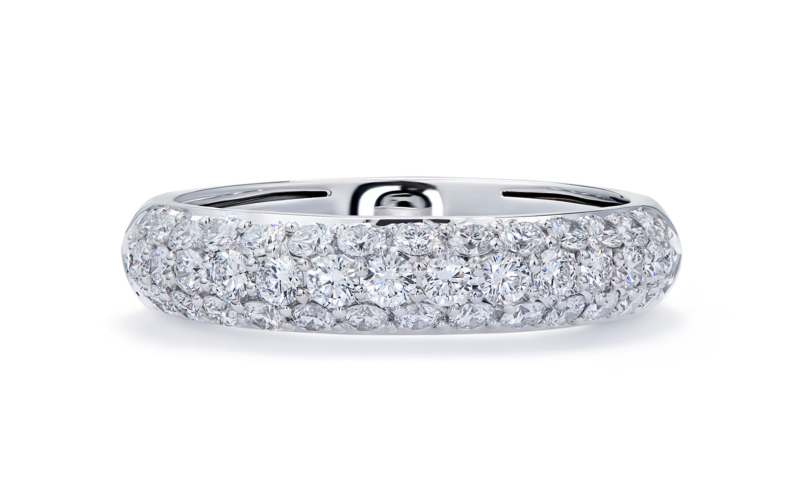 1ct D Flawless Diamanten Ring, eingefasst in 18 Karat Weissgold