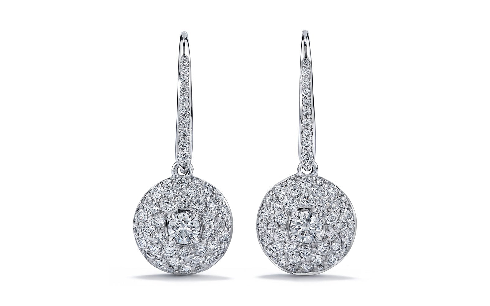 0.84ct D Flawless Diamanten Ohrringe, eingefasst in 18 Karat Weissgold