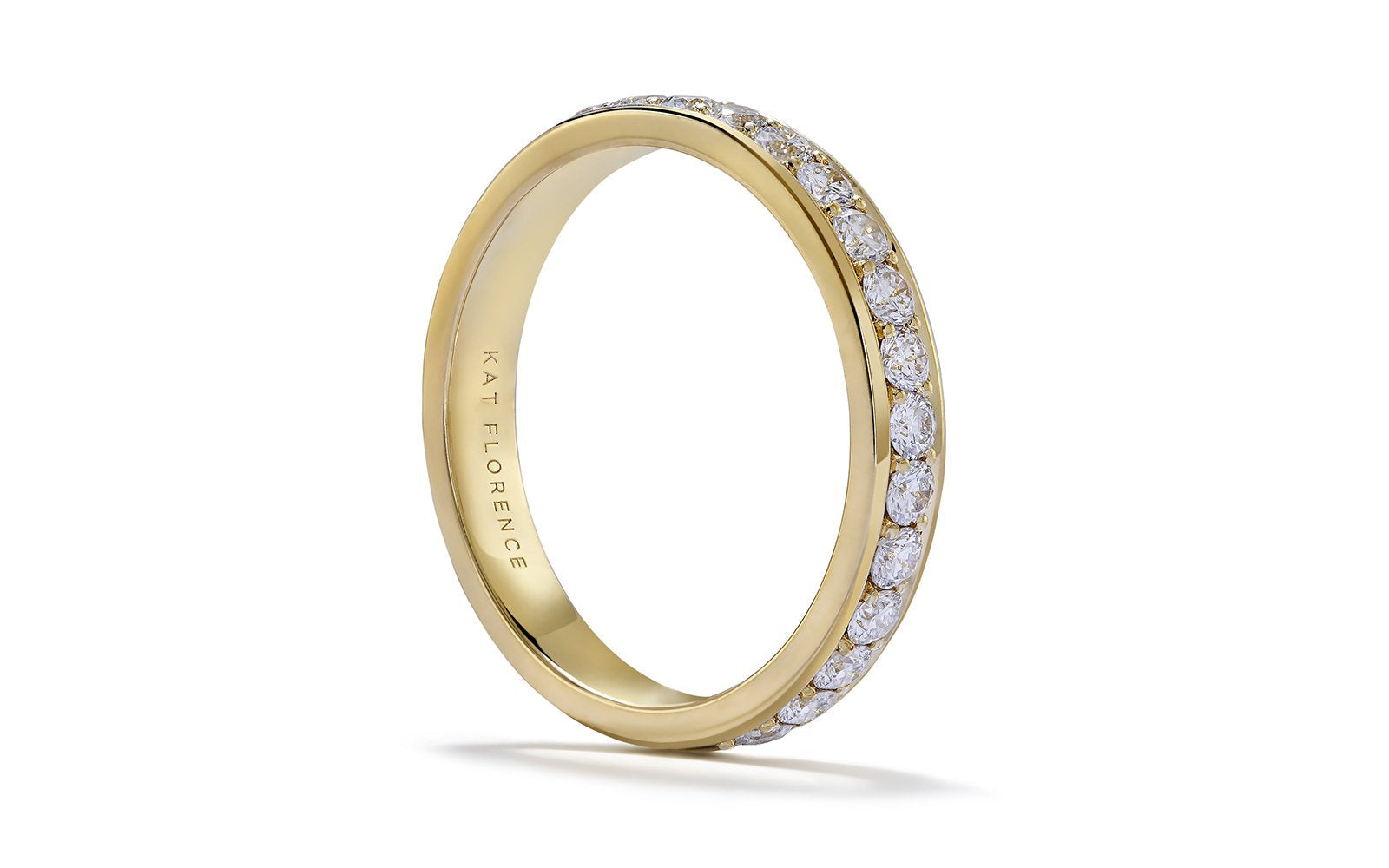1ct D Flawless Diamanten Ring, eingefasst in 18 Karat Gelbgold