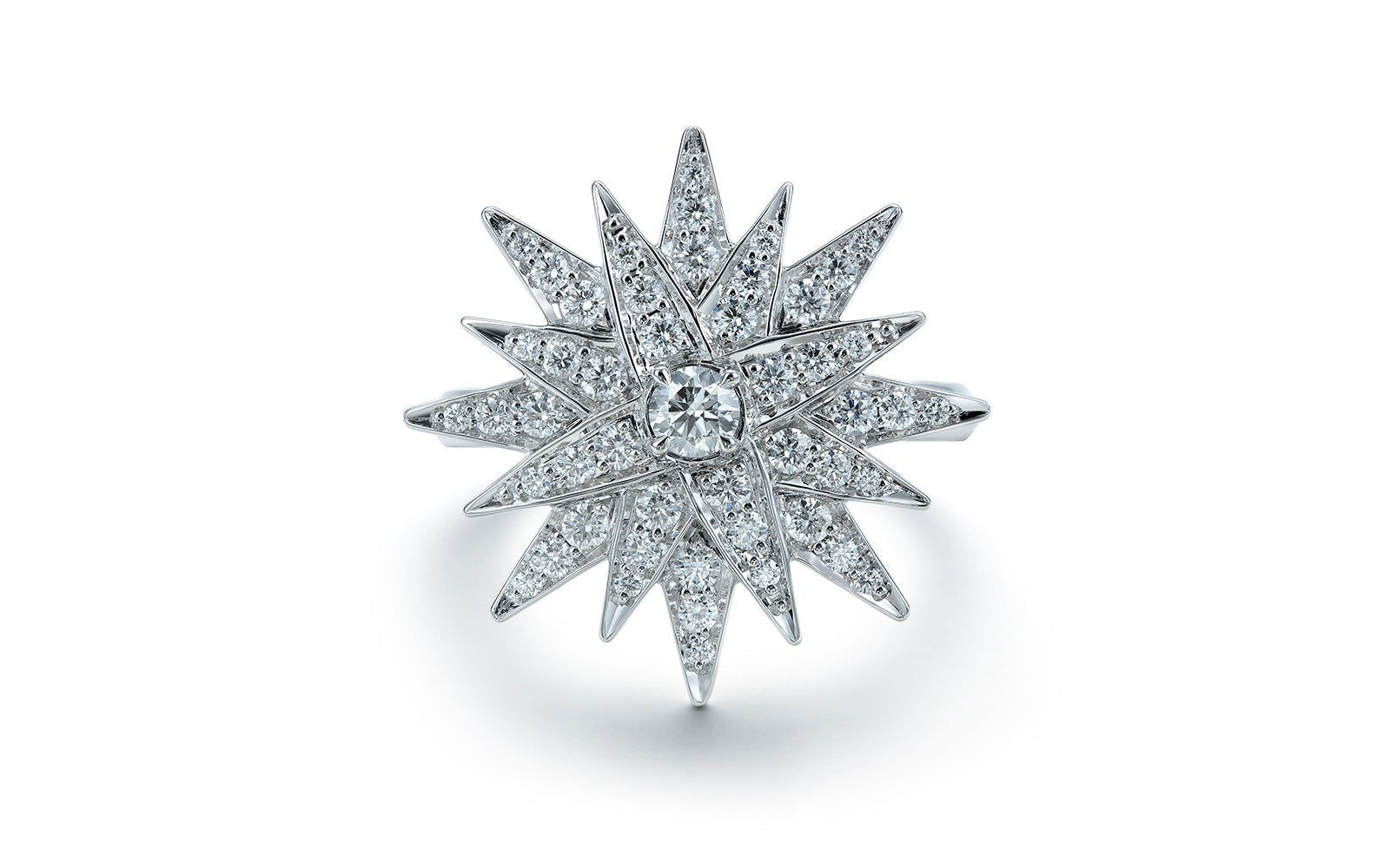 0.8ct D Flawless Diamanten Ring, eingefasst in 18 Karat Weissgold