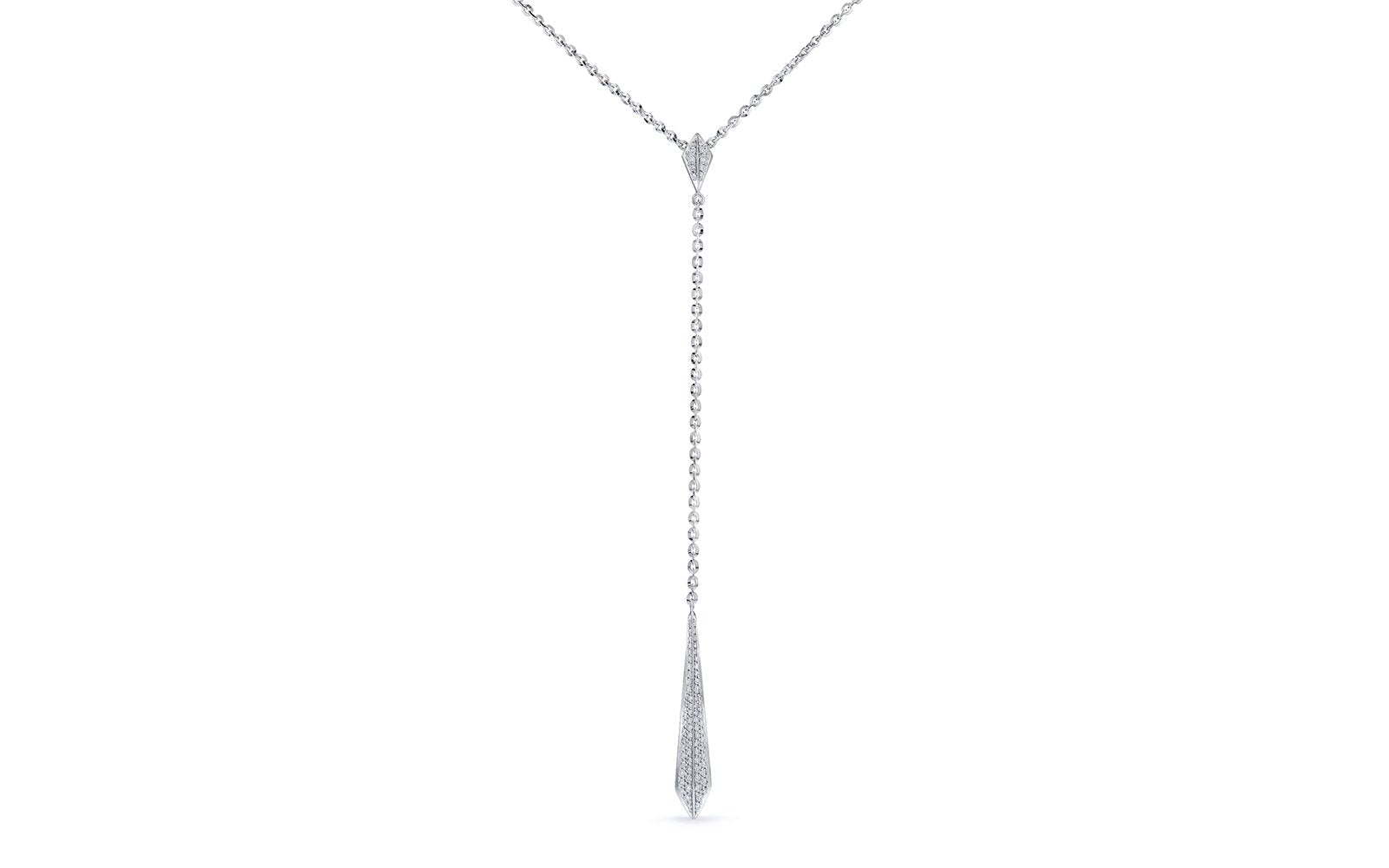 0.38ct D Flawless Diamanten Halskette, eingefasst in 18 Karat Weissgold