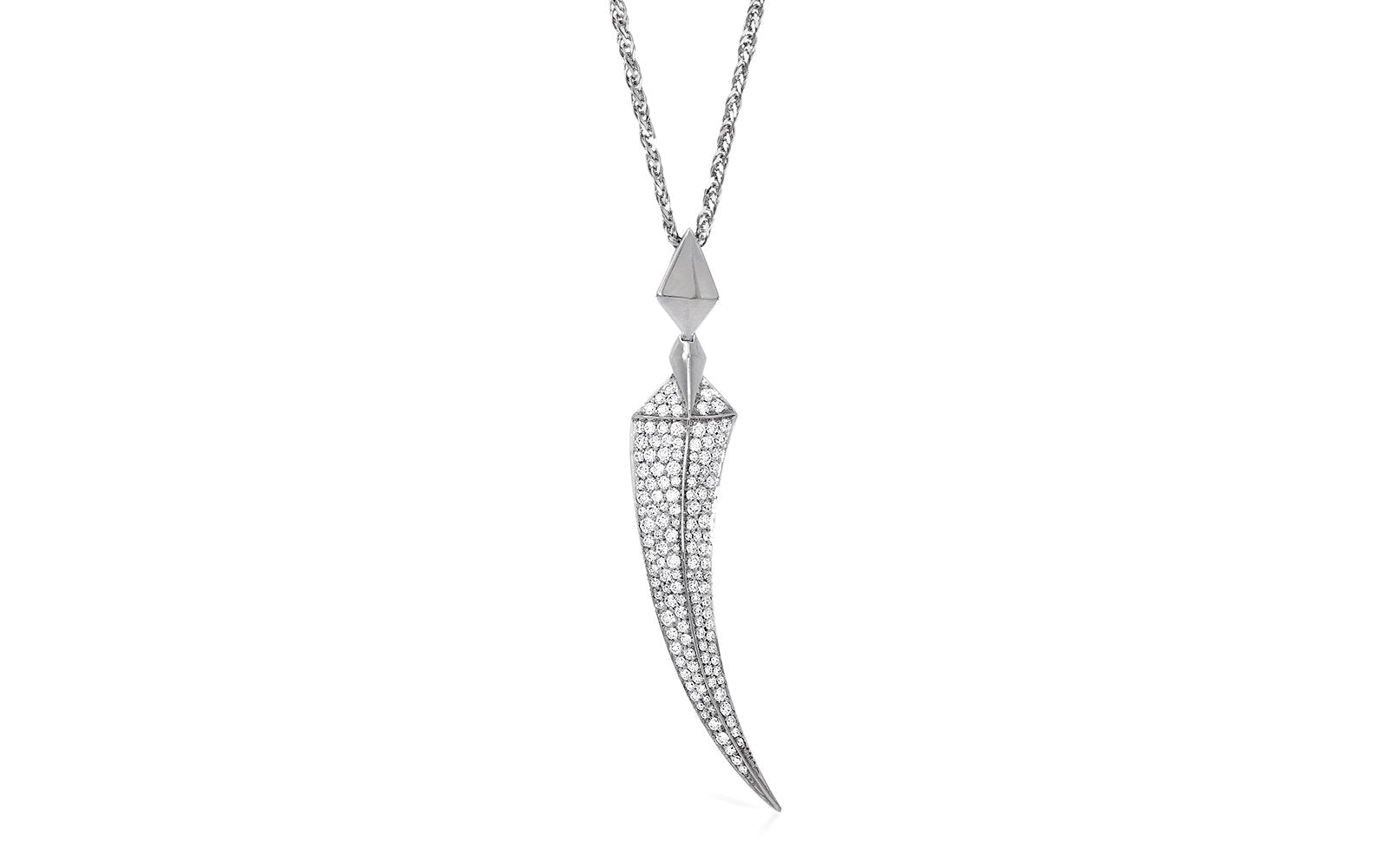 0.74ct D Flawless Diamanten Halskette, eingefasst in 18 Karat Weissgold