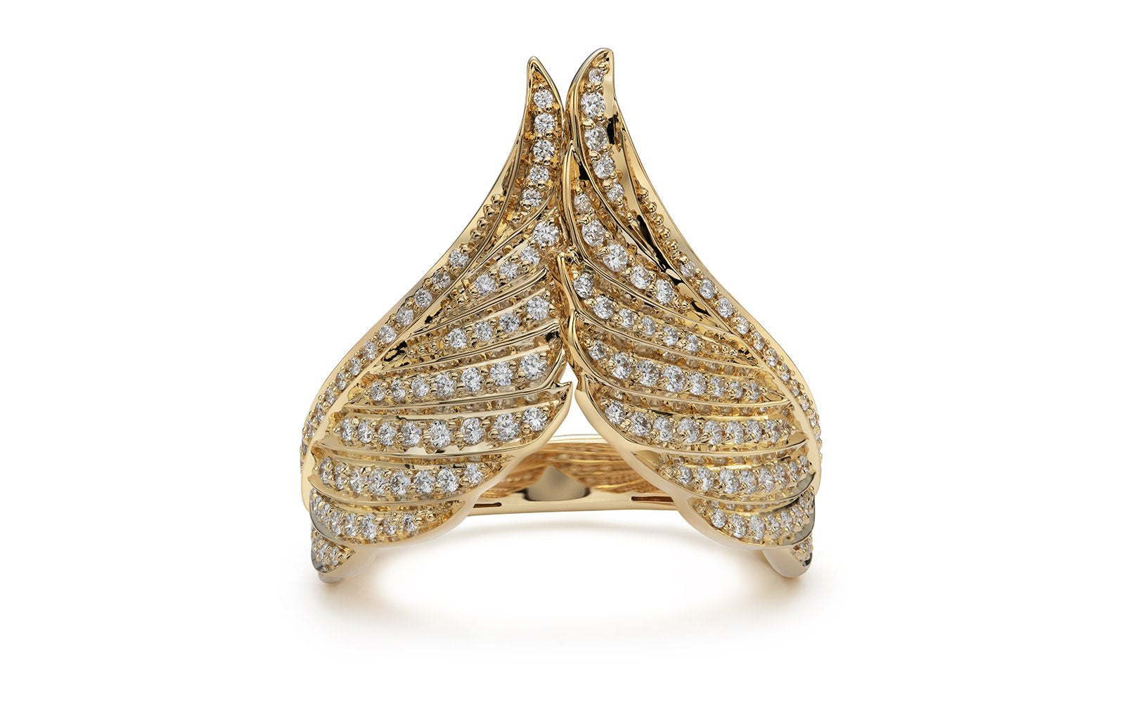 0.6ct D Flawless Diamanten Ring, eingefasst in 18 Karat Gelbgold