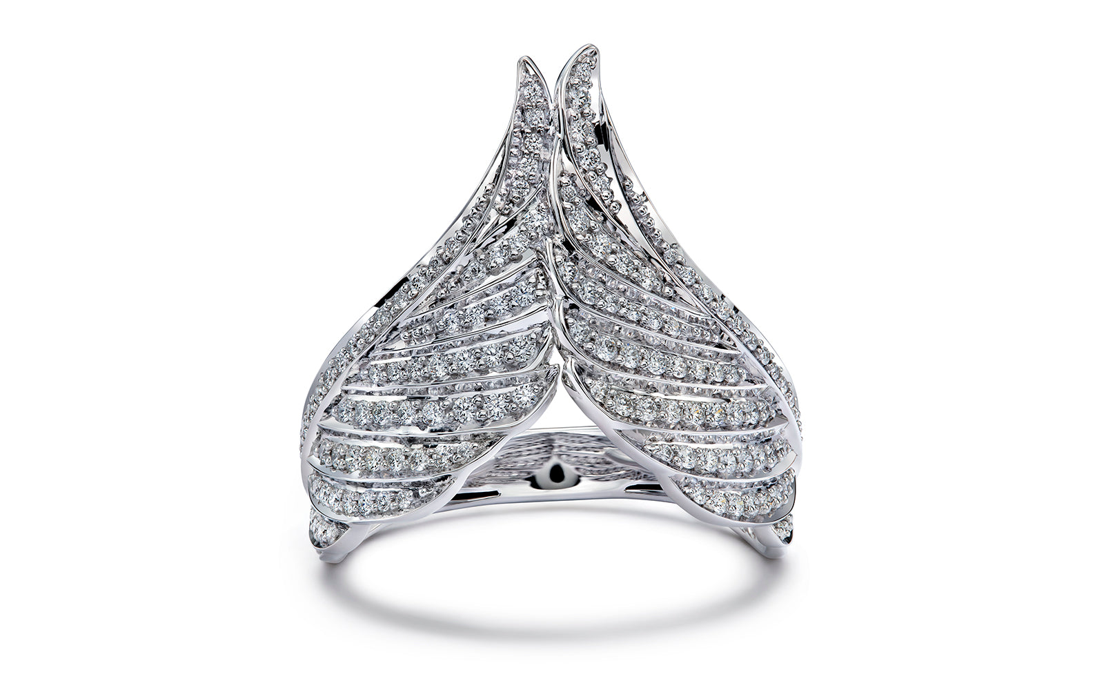 0.6ct D Flawless Diamanten Ring, eingefasst in 18 Karat Weissgold