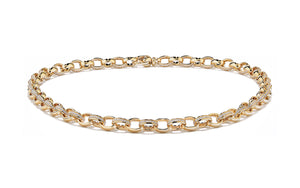 3.93ct D Flawless Diamanten Halskette, eingefasst in 18 Karat Gelbgold