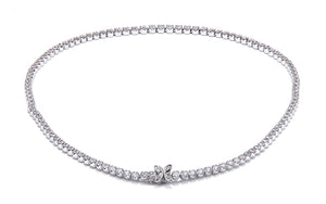 7.52ct D Flawless Diamanten Halskette, eingefasst in 18 Karat Weissgold