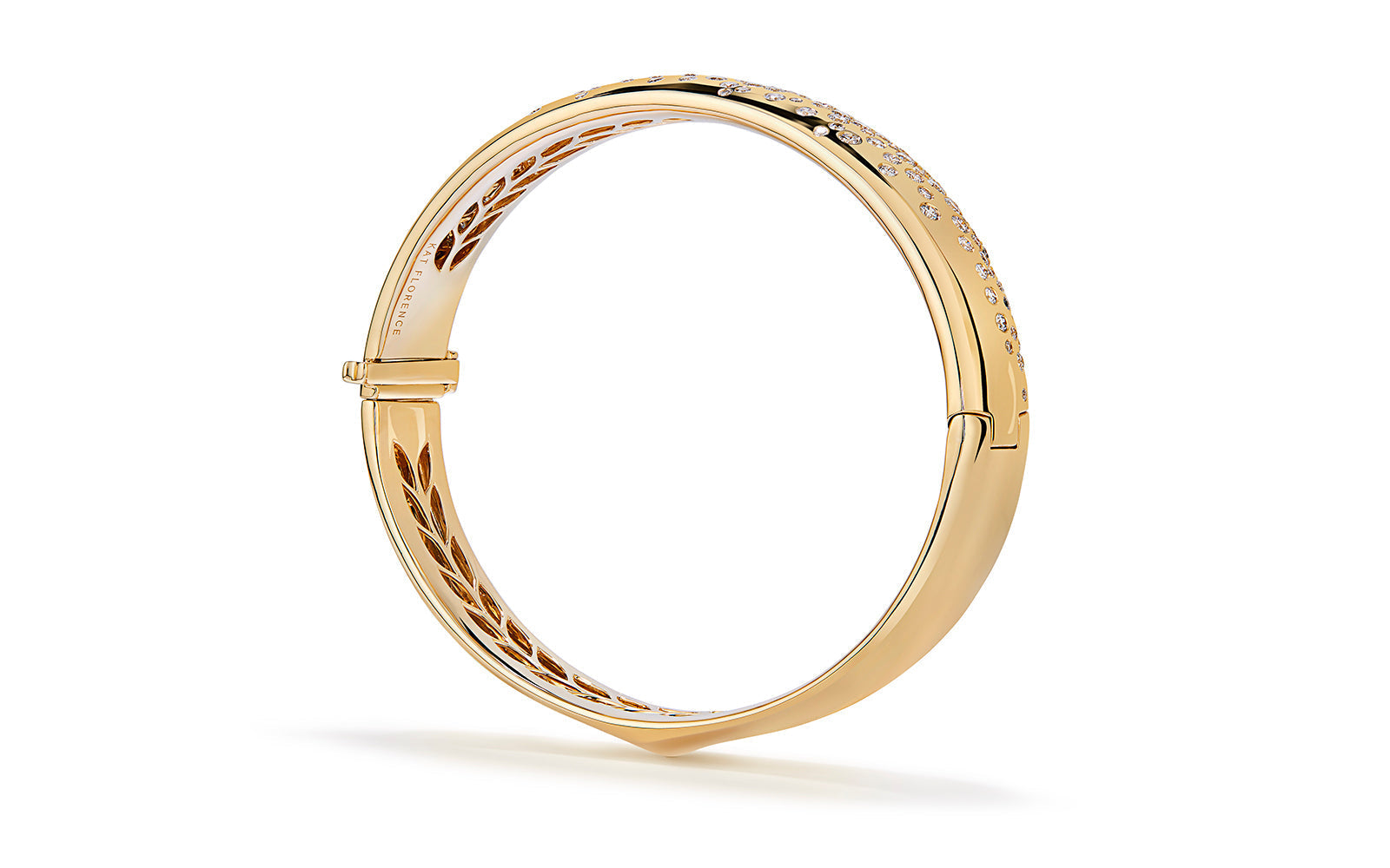 Sodapop 2.76ct D Flawless Diamanten Armreif, eingefasst in 18 Karat Gelbgold