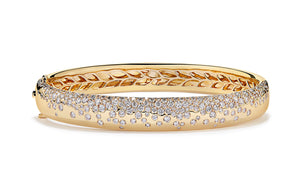 Sodapop 2.76ct D Flawless Diamanten Armreif, eingefasst in 18 Karat Gelbgold