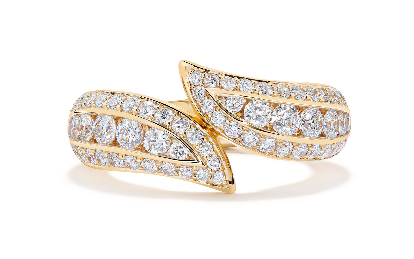 1.37ct D Flawless Diamanten Ring eingefasst in 18 Karat Gelbgold