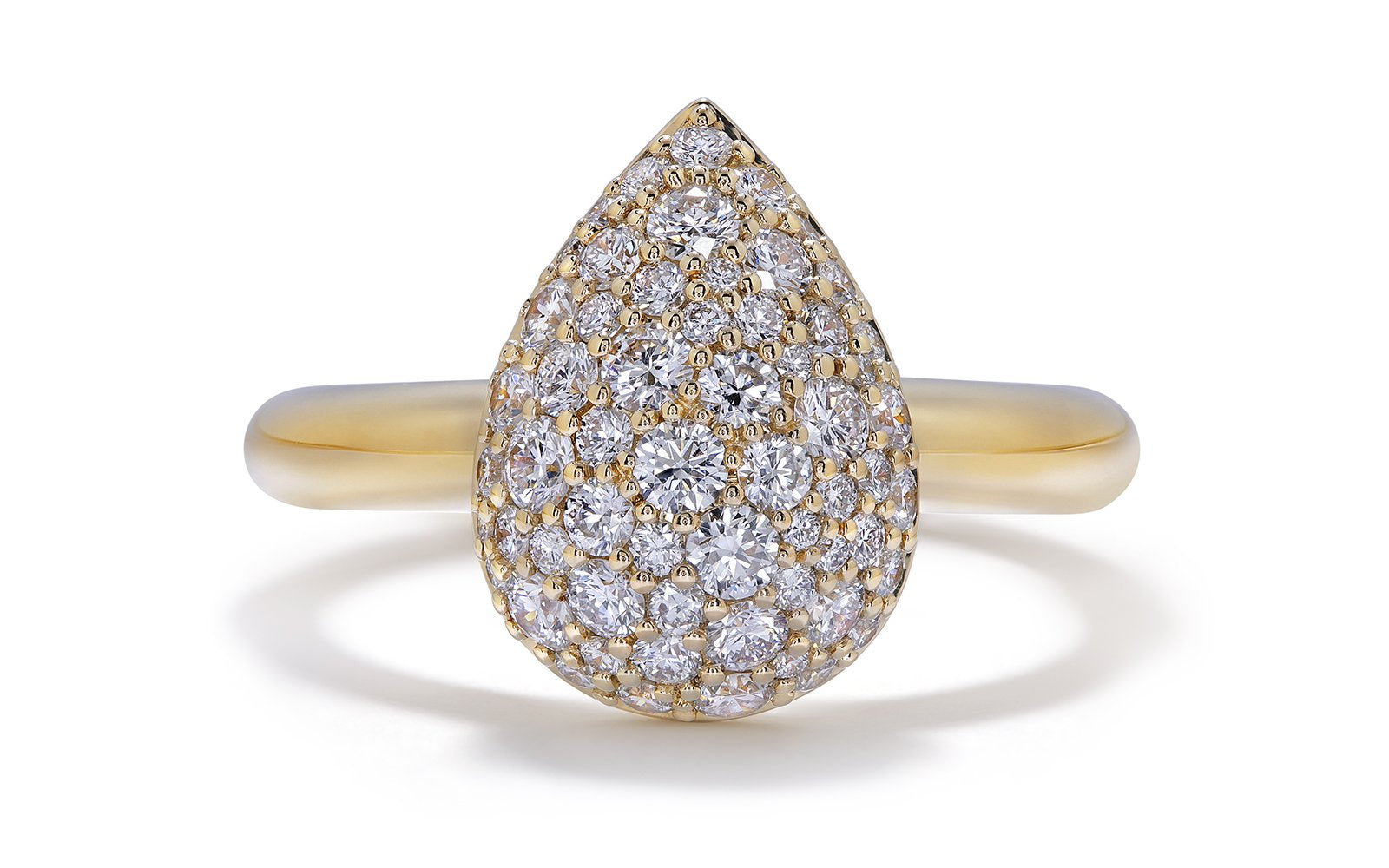 0.9ct D Flawless Diamanten Ring, eingefasst in 18 Karat Gelbgold