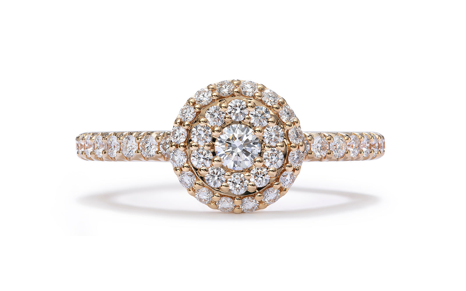 1.05ct D Flawless Diamanten Ring, eingefasst in 18 Karat Gelbgold