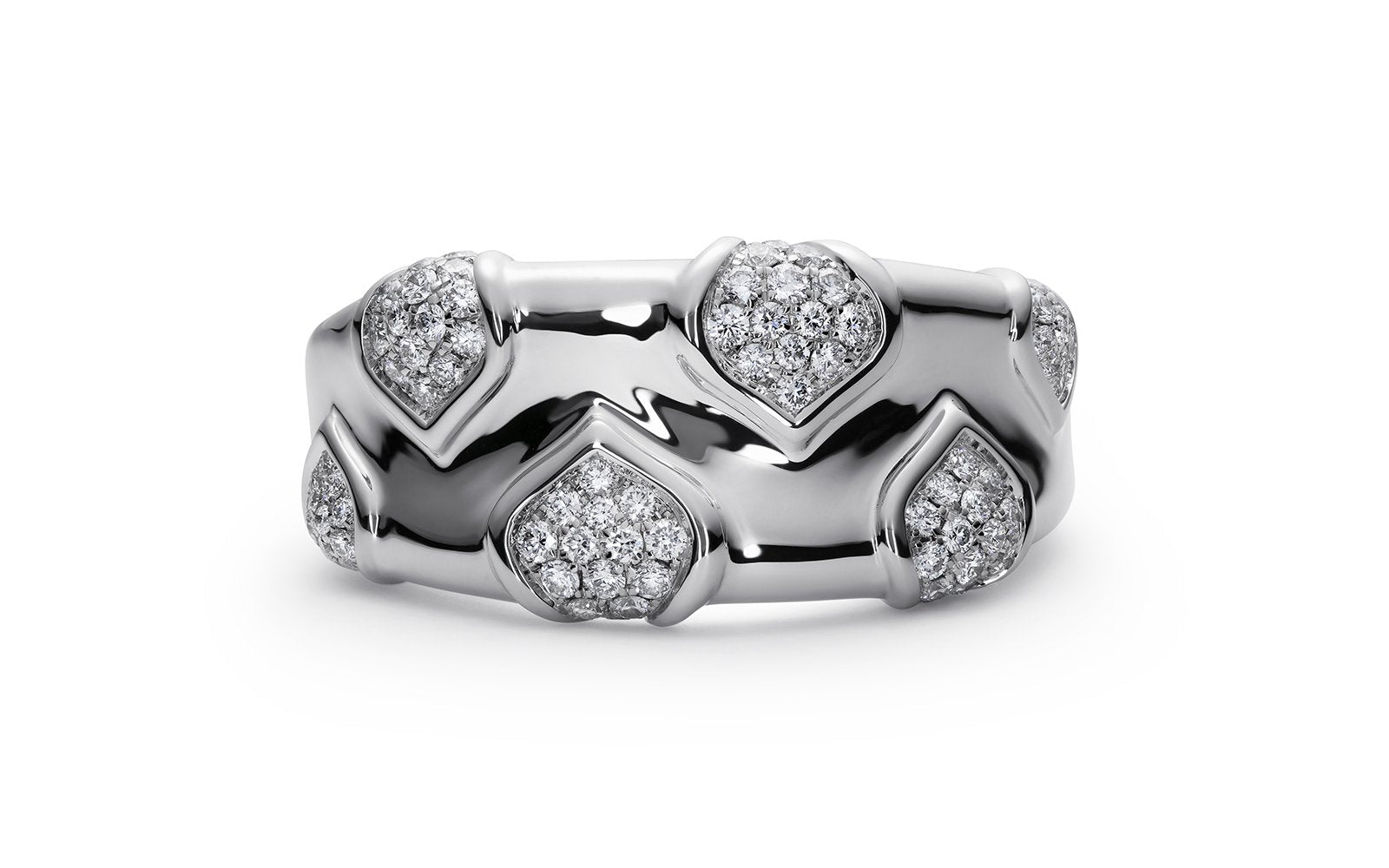 0.46ct D Flawless Diamanten Ring, eingefasst in 18 Karat Weissgold