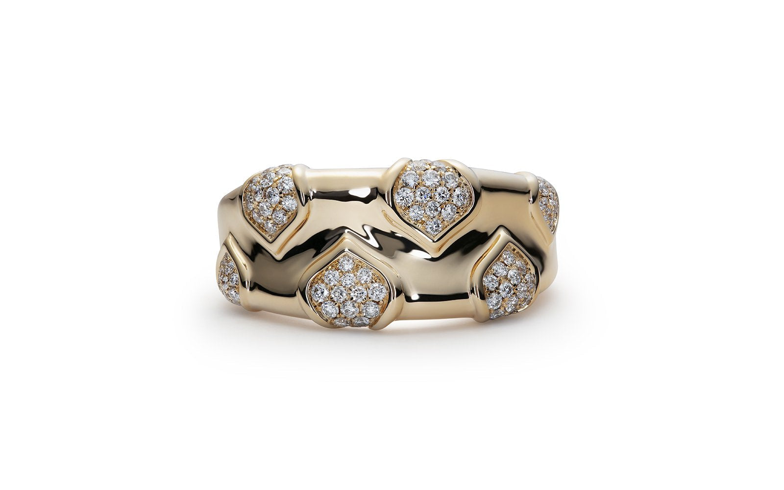 0.46ct D Flawless Diamanten Ring, eingefasst in 18 Karat Gelbgold