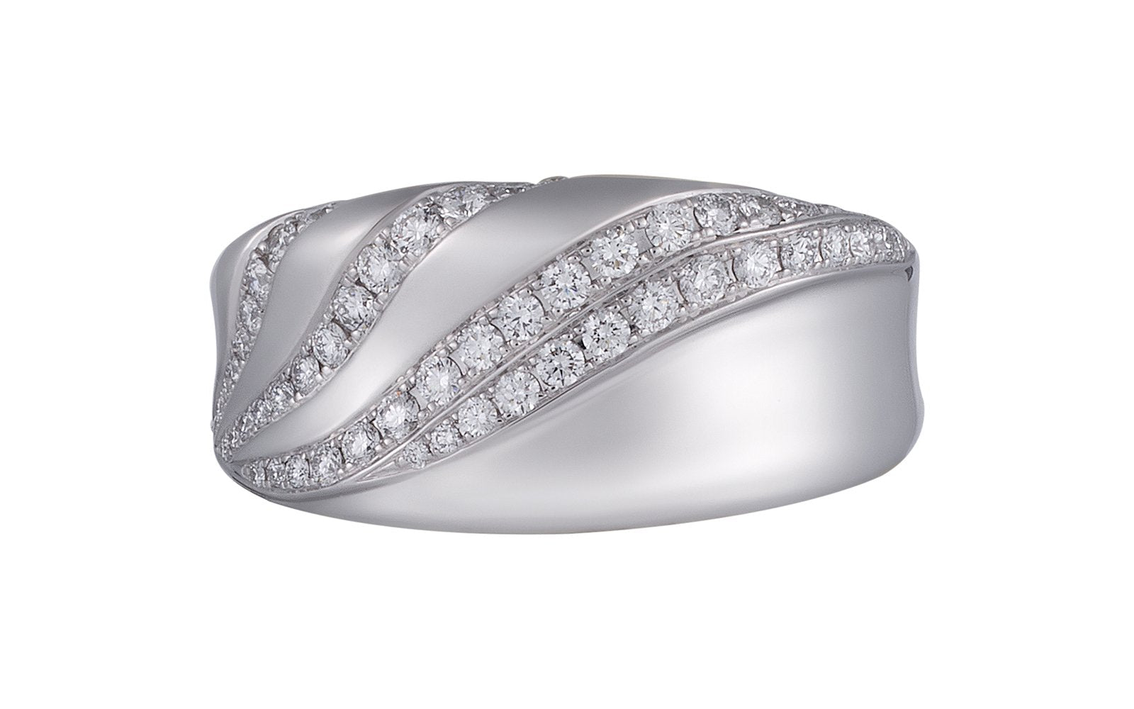 0.53ct D Flawless Diamanten Ring, eingefasst in 18 Karat Weissgold
