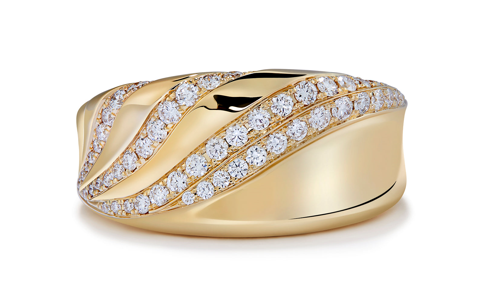 0.53ct D Flawless Diamanten Ring, eingefasst in 18 Karat Gelbgold