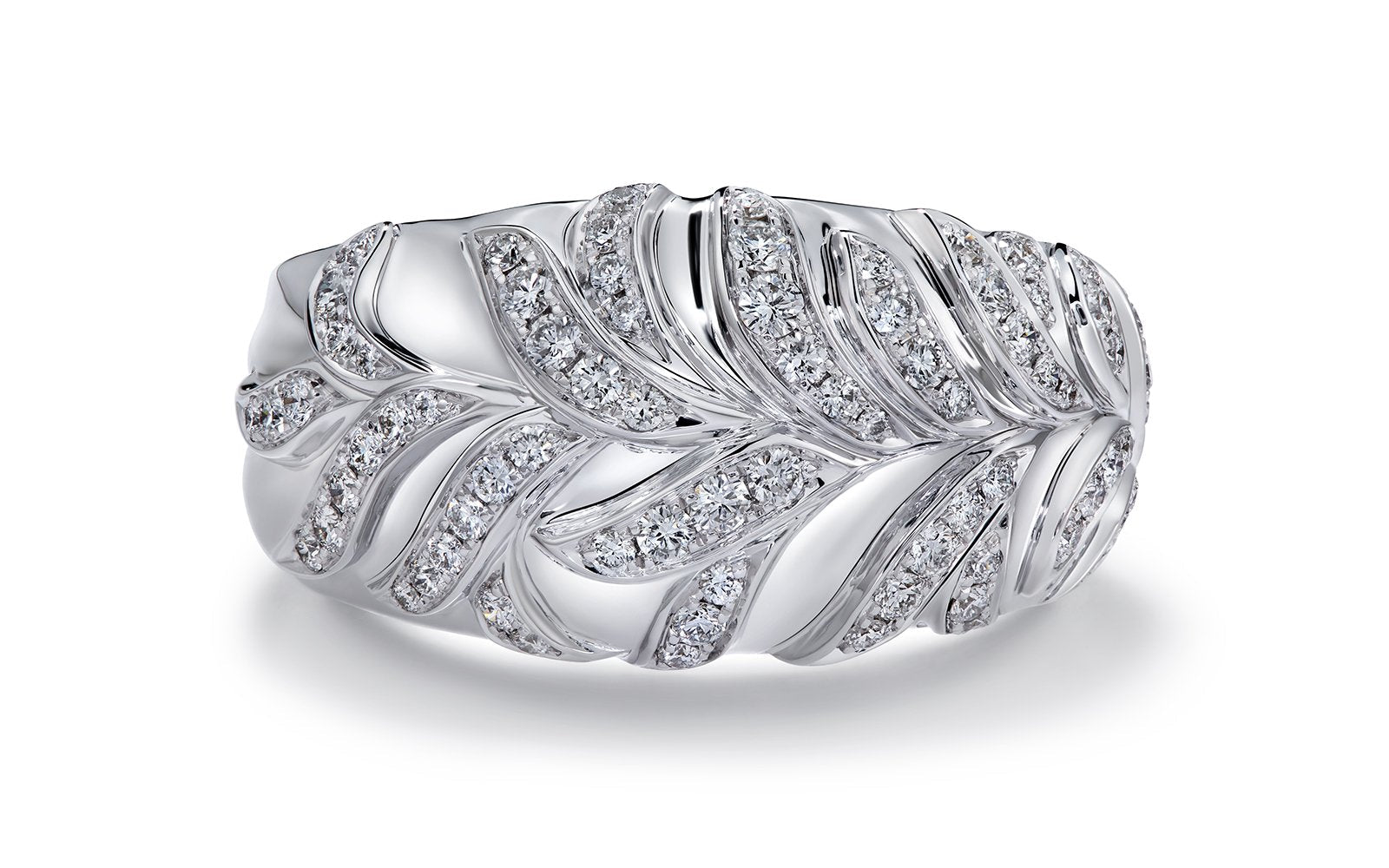 0.56ct D Flawless Diamanten Ring, eingefasst in 18 Karat Weissgold