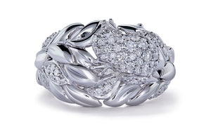 Little Frog 0.61ct D Flawless Diamanten Ring eingefasst in 18 Karat Weissgold