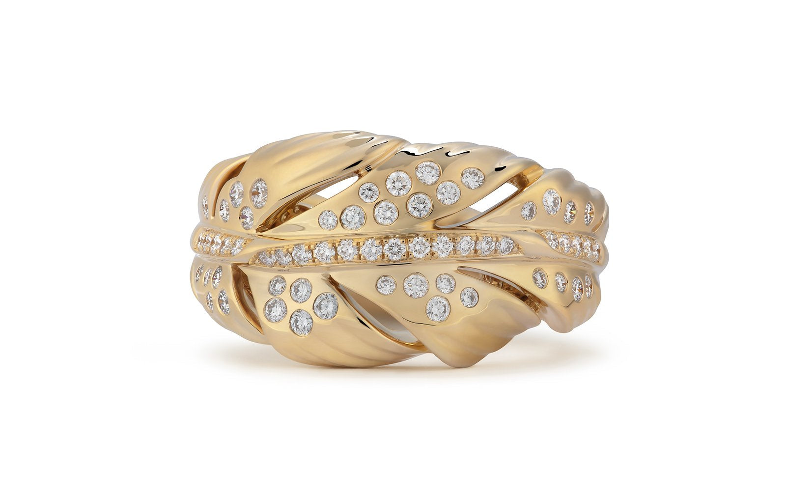 0.48ct D Flawless Diamanten Ring, eingefasst in 18 Karat Gelbgold