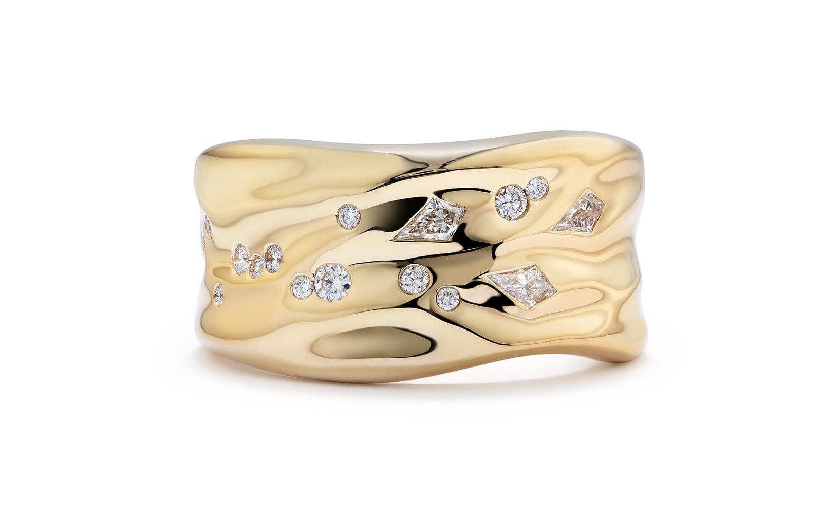 0.3ct D Flawless Diamanten Ring, eingefasst in 18 Karat Gelbgold