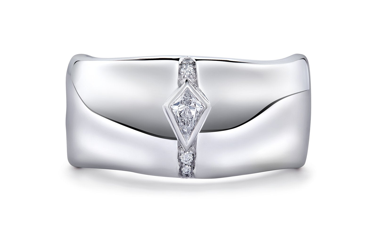 0.2ct D Flawless Diamanten Ring, eingefasst in 18 Karat Weissgold
