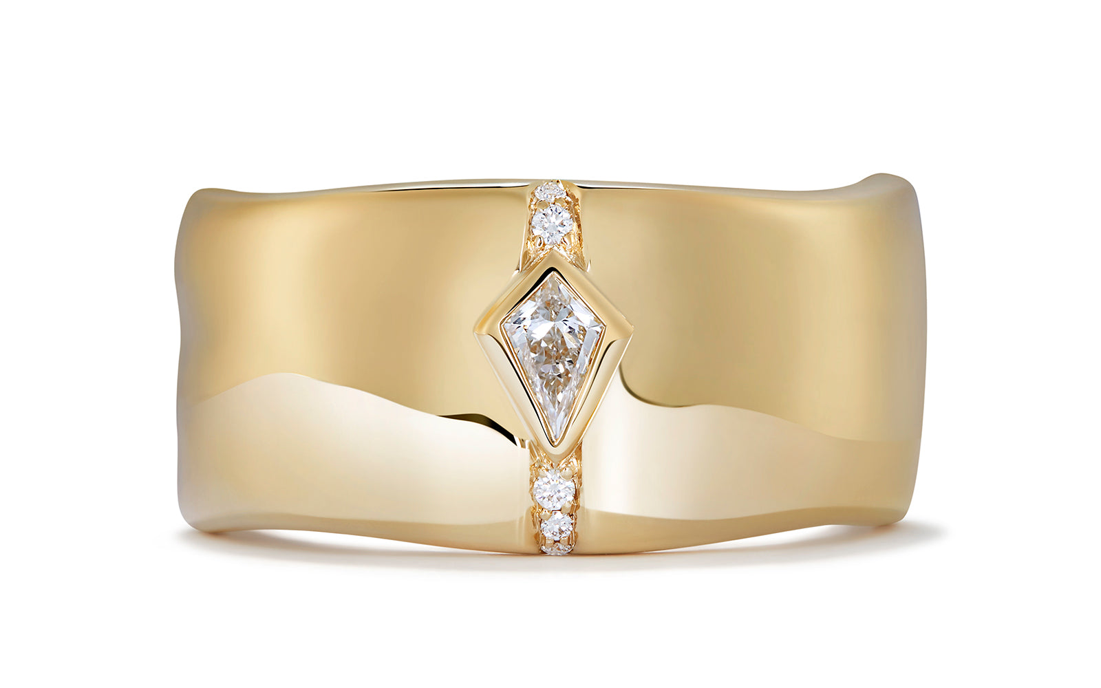 0.15ct D Flawless Diamanten Ring, eingefasst in 18 Karat Gelbgold