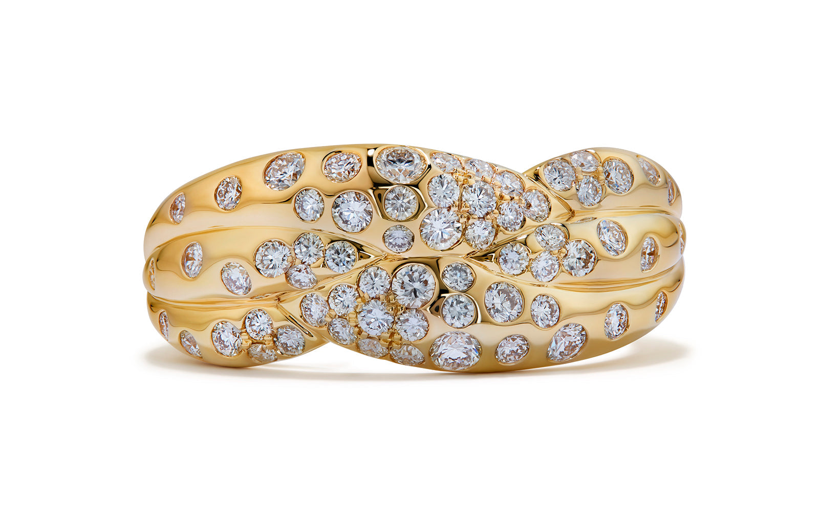 0.91ct D Flawless Diamanten Ring, eingefasst in 18 Karat Gelbgold