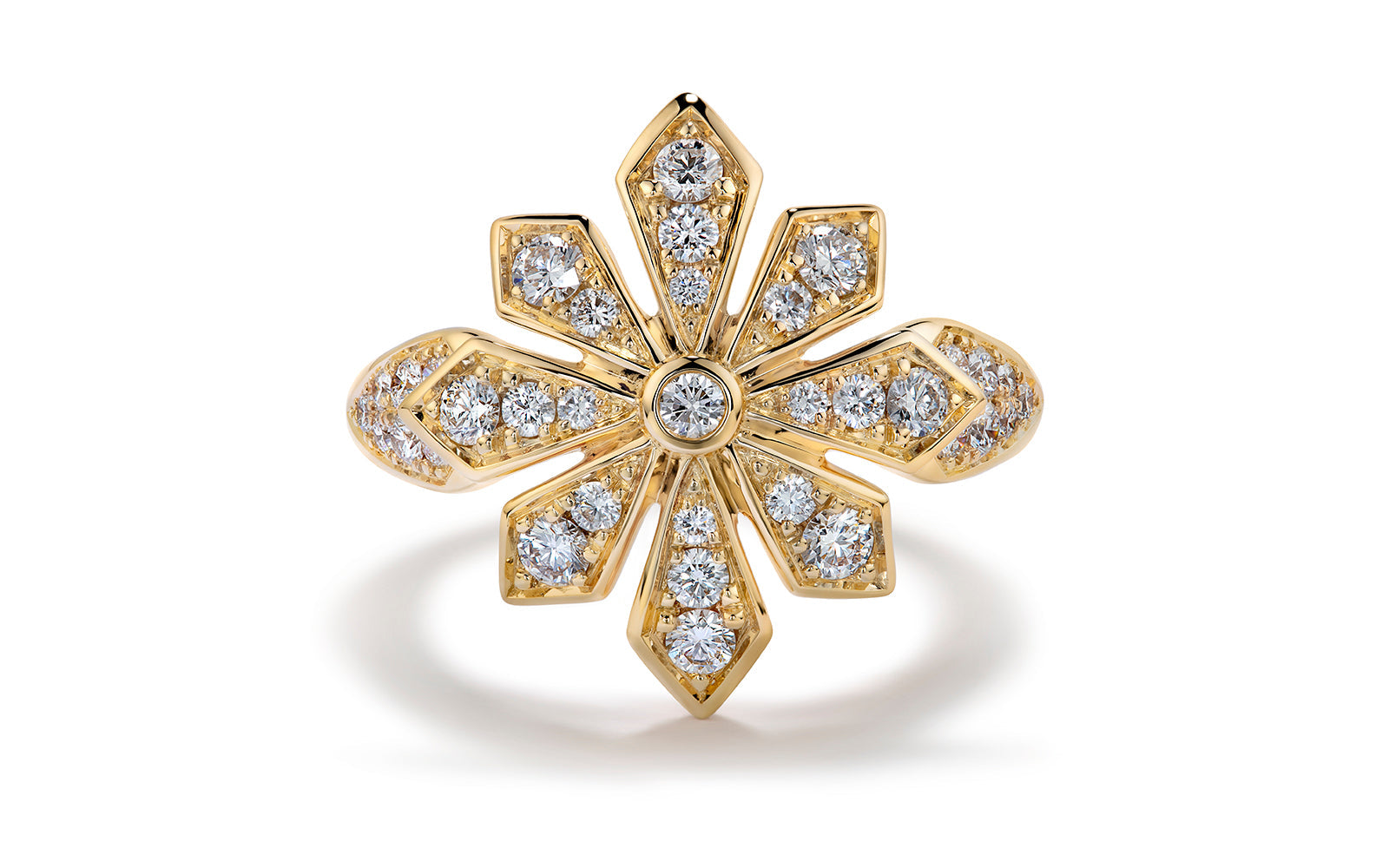 0.91ct D Flawless Diamanten Ring, eingefasst in 18 Karat Gelbgold