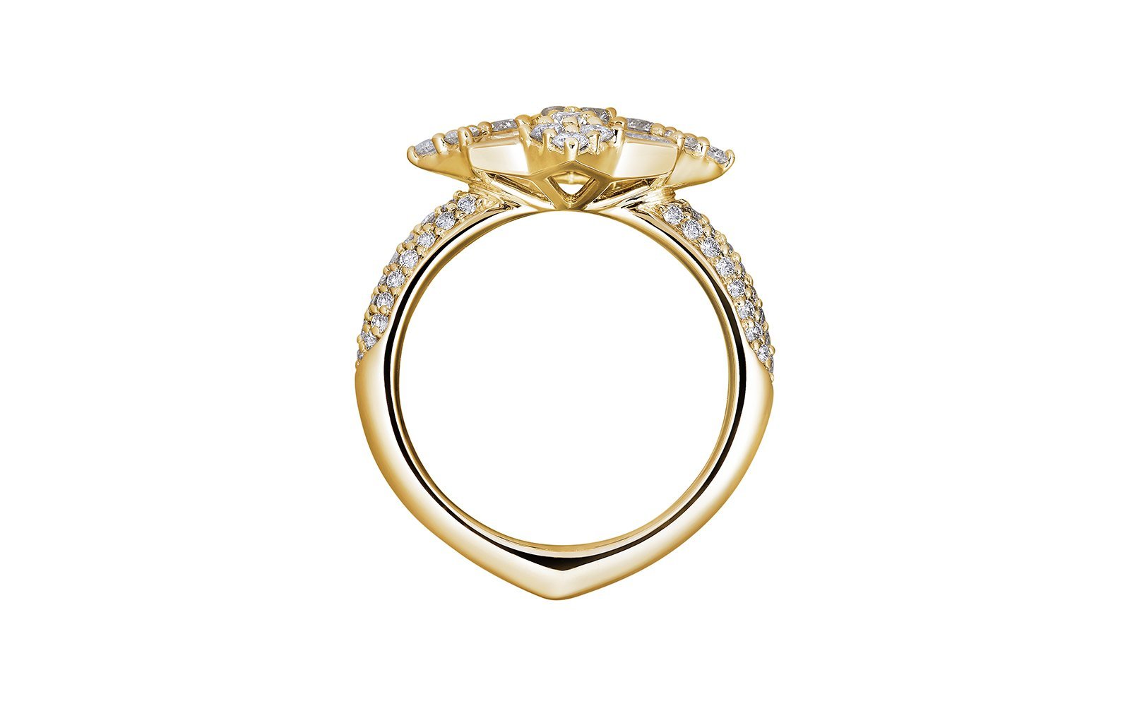 1.52ct D Flawless Diamanten Ring, eingefasst in 18 Karat Gelbgold
