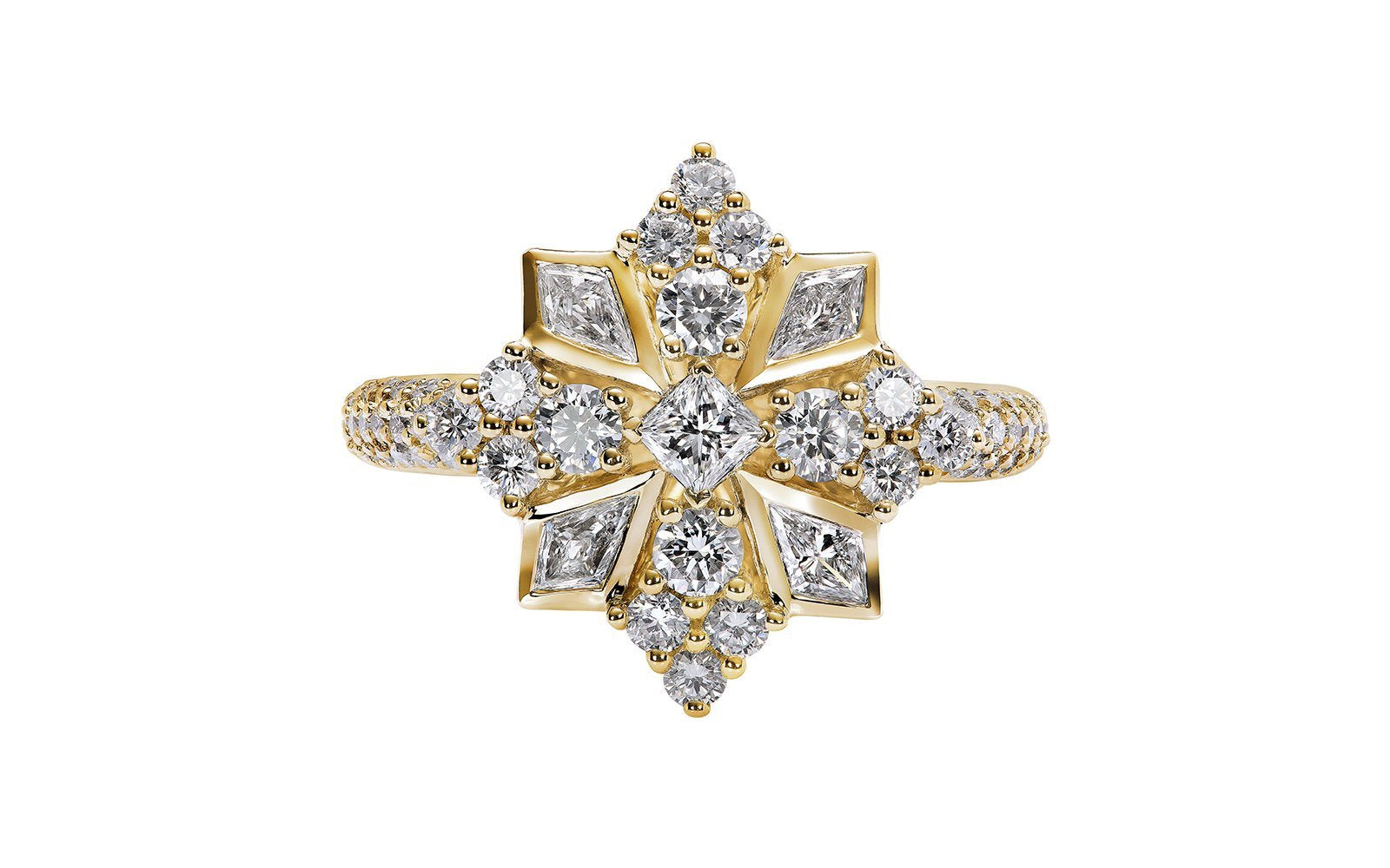 1.52ct D Flawless Diamanten Ring, eingefasst in 18 Karat Gelbgold