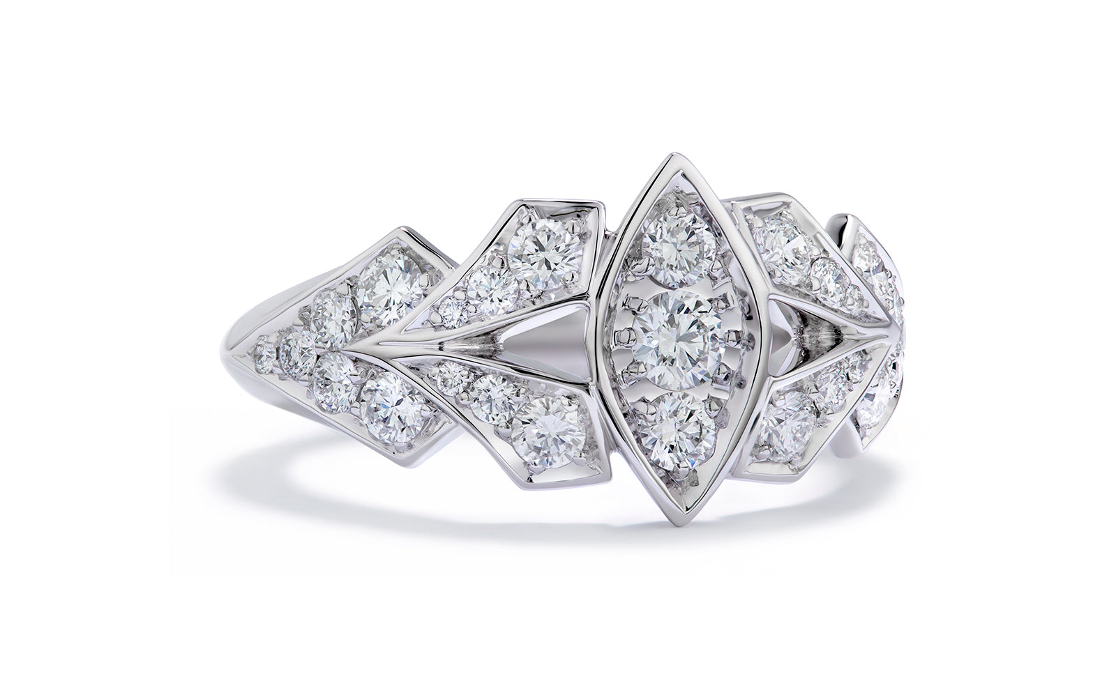 0.86ct D Flawless Diamanten Ring, eingefasst in 18 Karat Weissgold