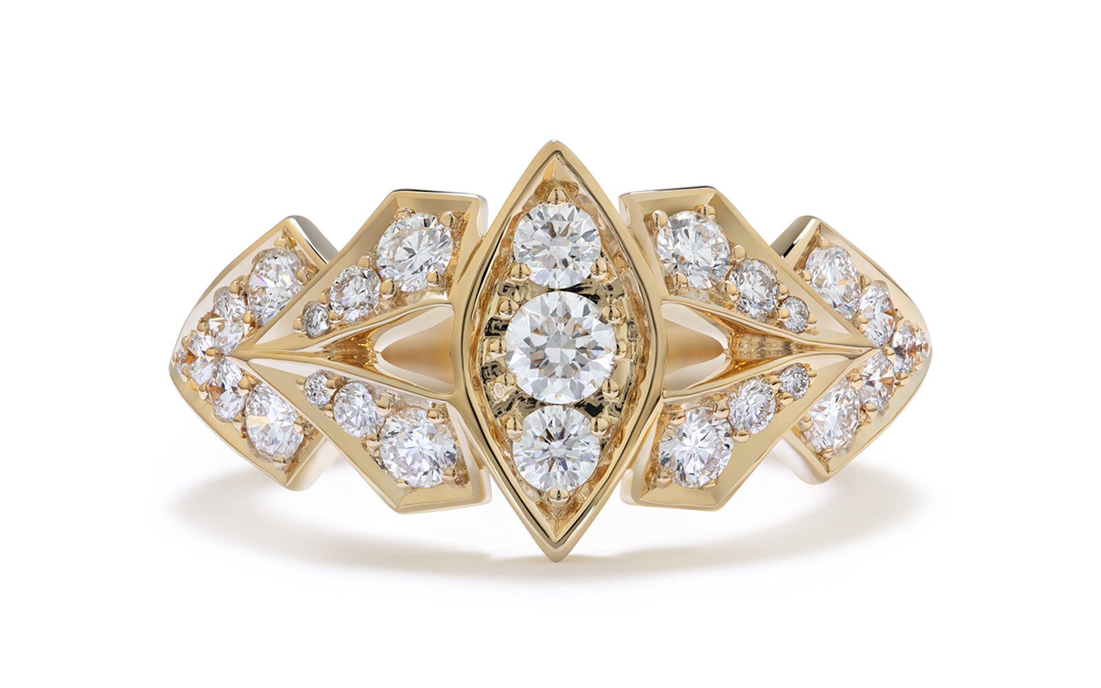 0.86ct D Flawless Diamanten Ring, eingefasst in 18 Karat Gelbgold