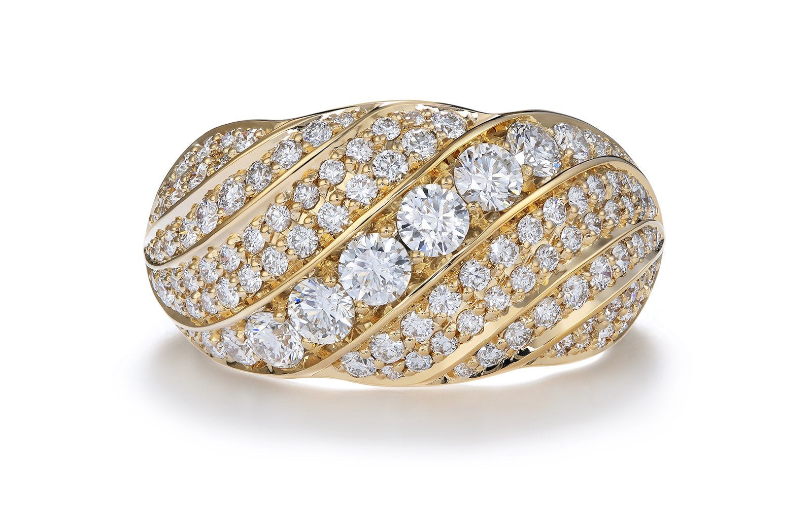 1.5ct D Flawless Diamanten Ring, eingefasst in 18 Karat Gelbgold
