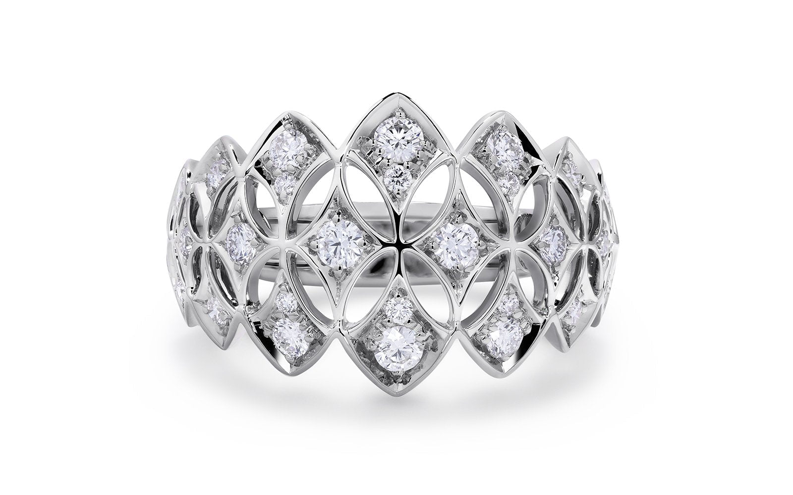 0.72ct D Flawless Diamanten Ring, eingefasst in 18 Karat Weissgold