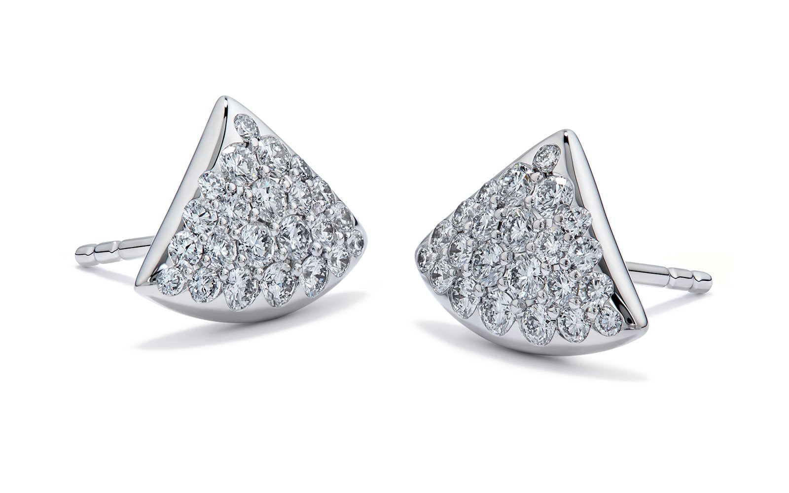 0.58ct D Flawless Diamanten Ohrringe, eingefasst in 18 Karat Weissgold