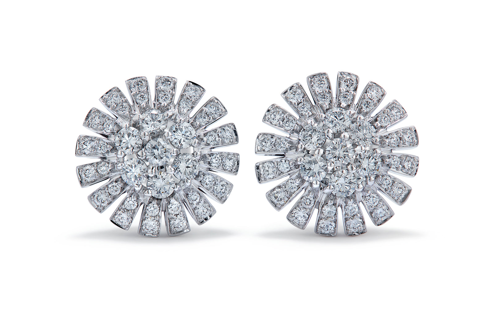 0.56ct D Flawless Diamanten Ohrringe, eingefasst in 18 Karat Weissgold