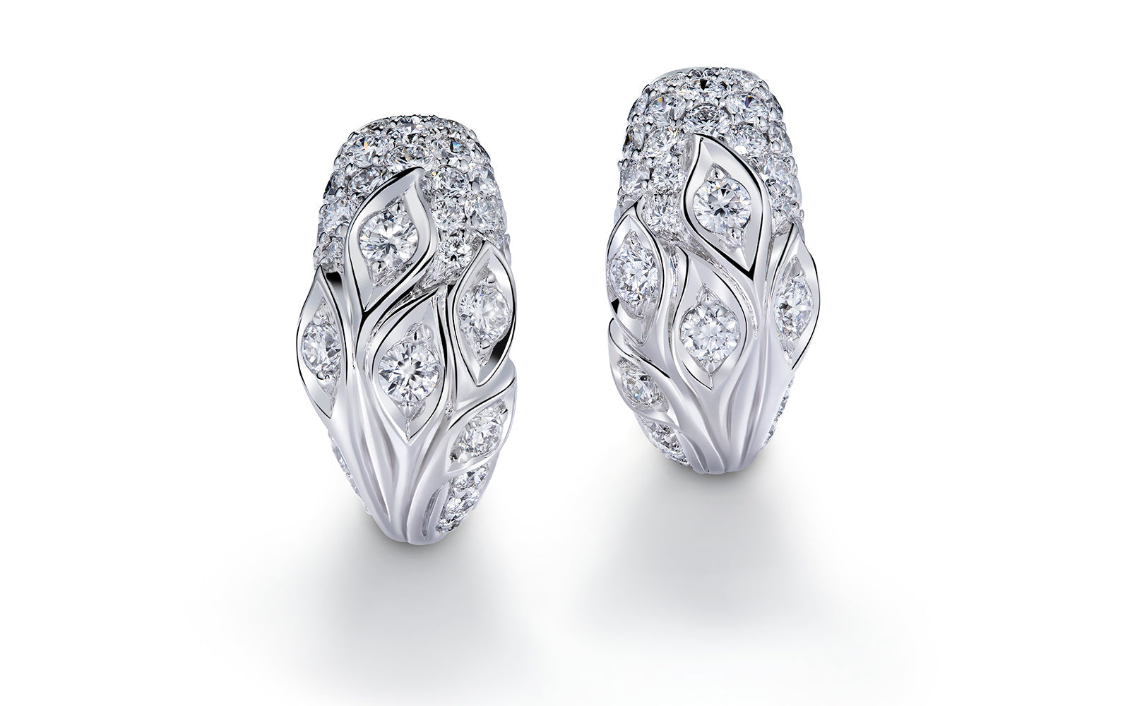 0.92ct D Flawless Diamanten Ohrringe, eingefasst in Platin