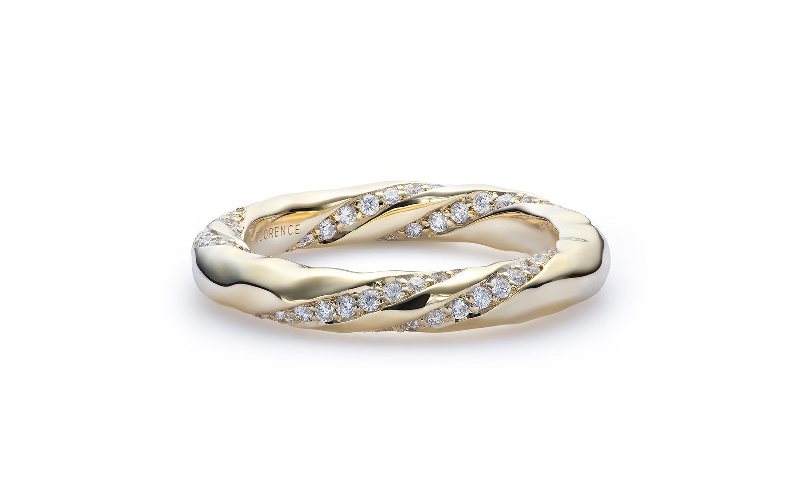 0.63ct D Flawless Diamanten Ring, eingefasst in 18 Karat Gelbgold
