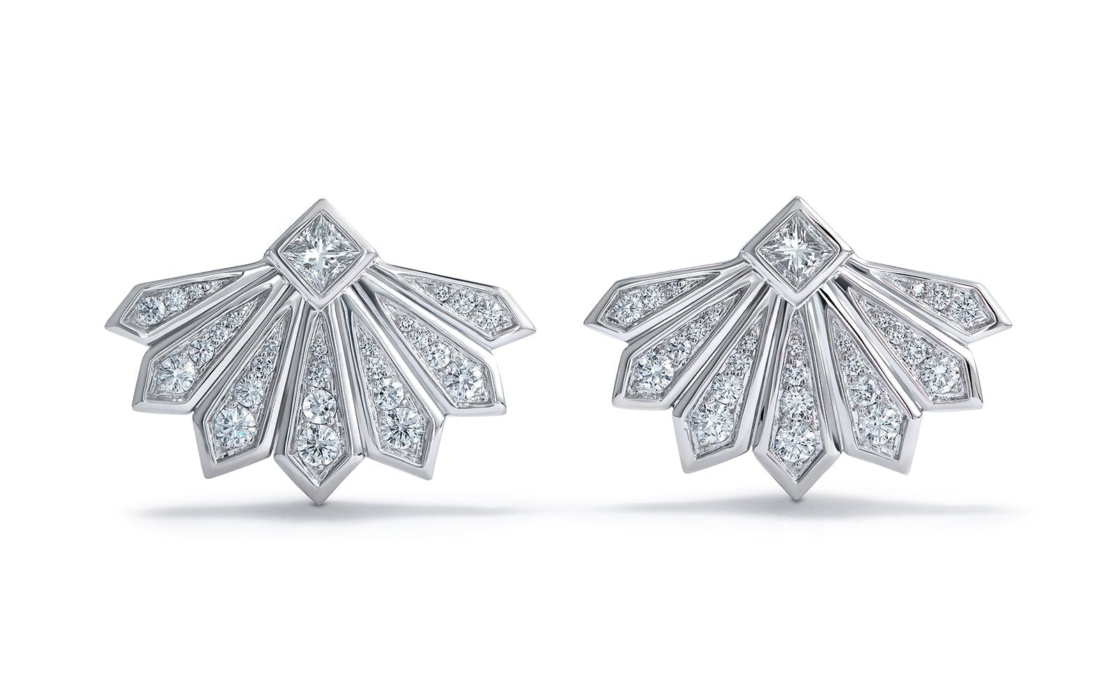 0.94ct D Flawless Diamanten Ohrringe, eingefasst in 18 Karat Weissgold