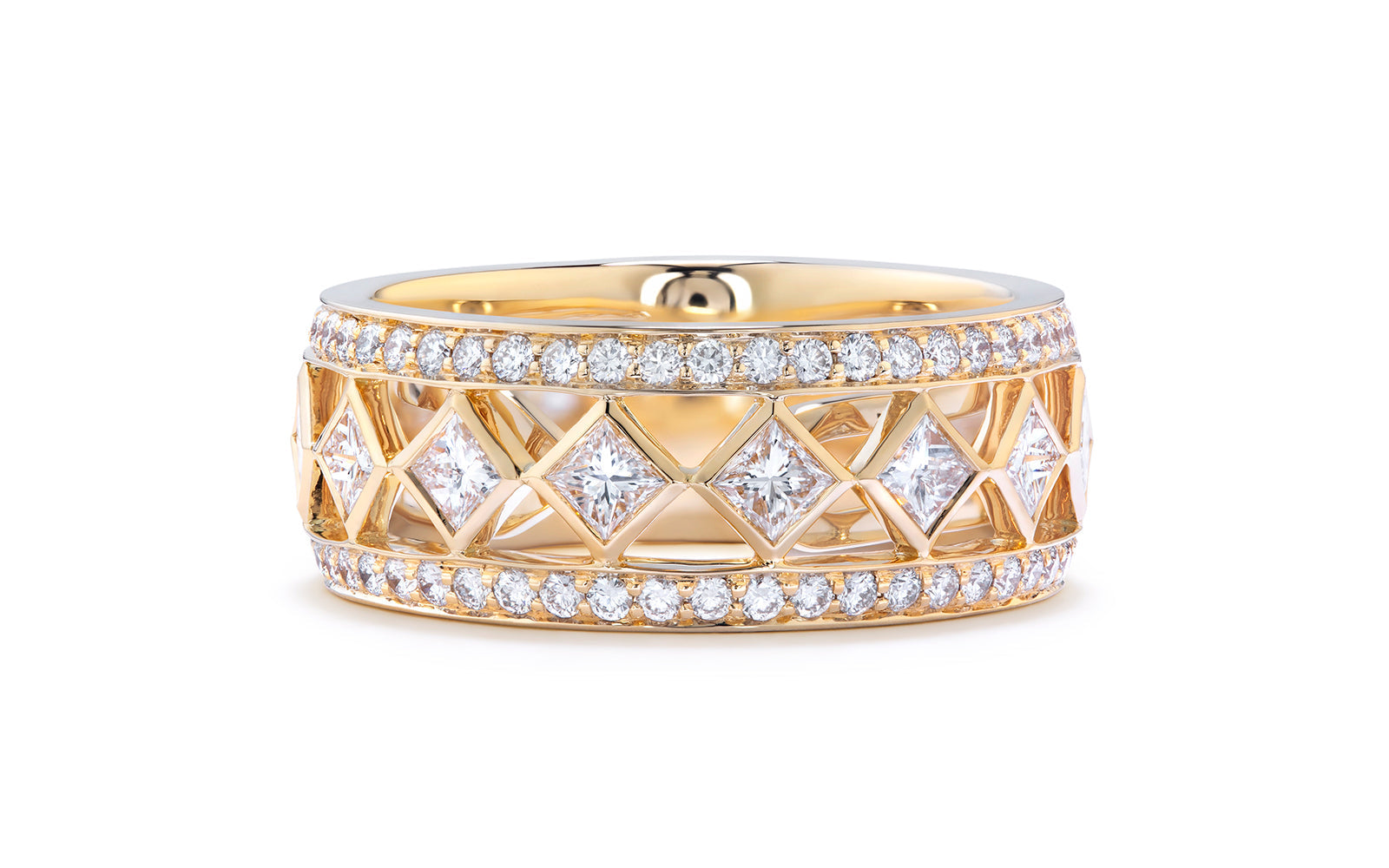 2.00ct D Flawless Diamanten Ring eingefasst in 18 Karat Gelbgold