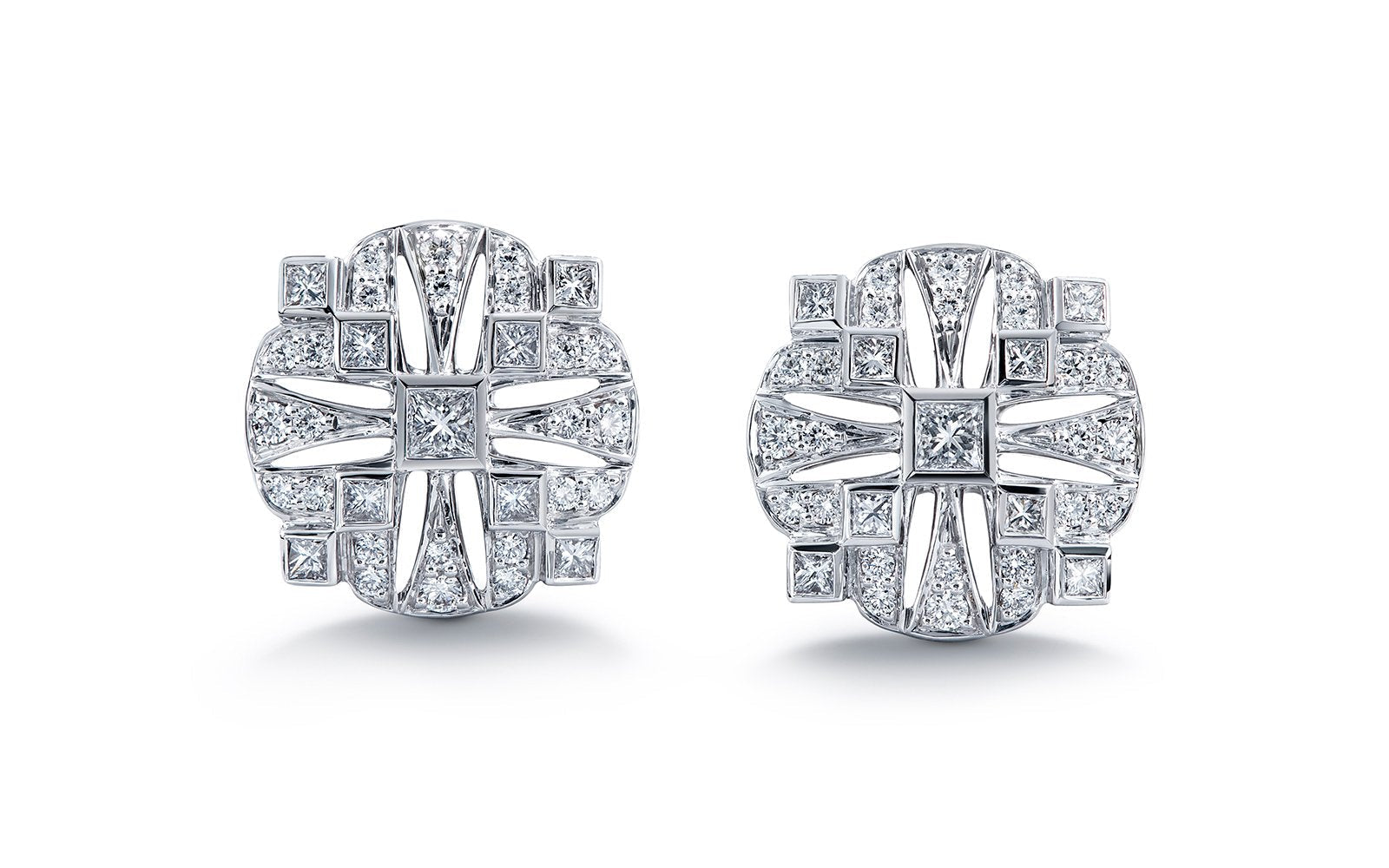0.94ct D Flawless Diamanten Ohrringe, eingefasst in 18 Karat Weissgold