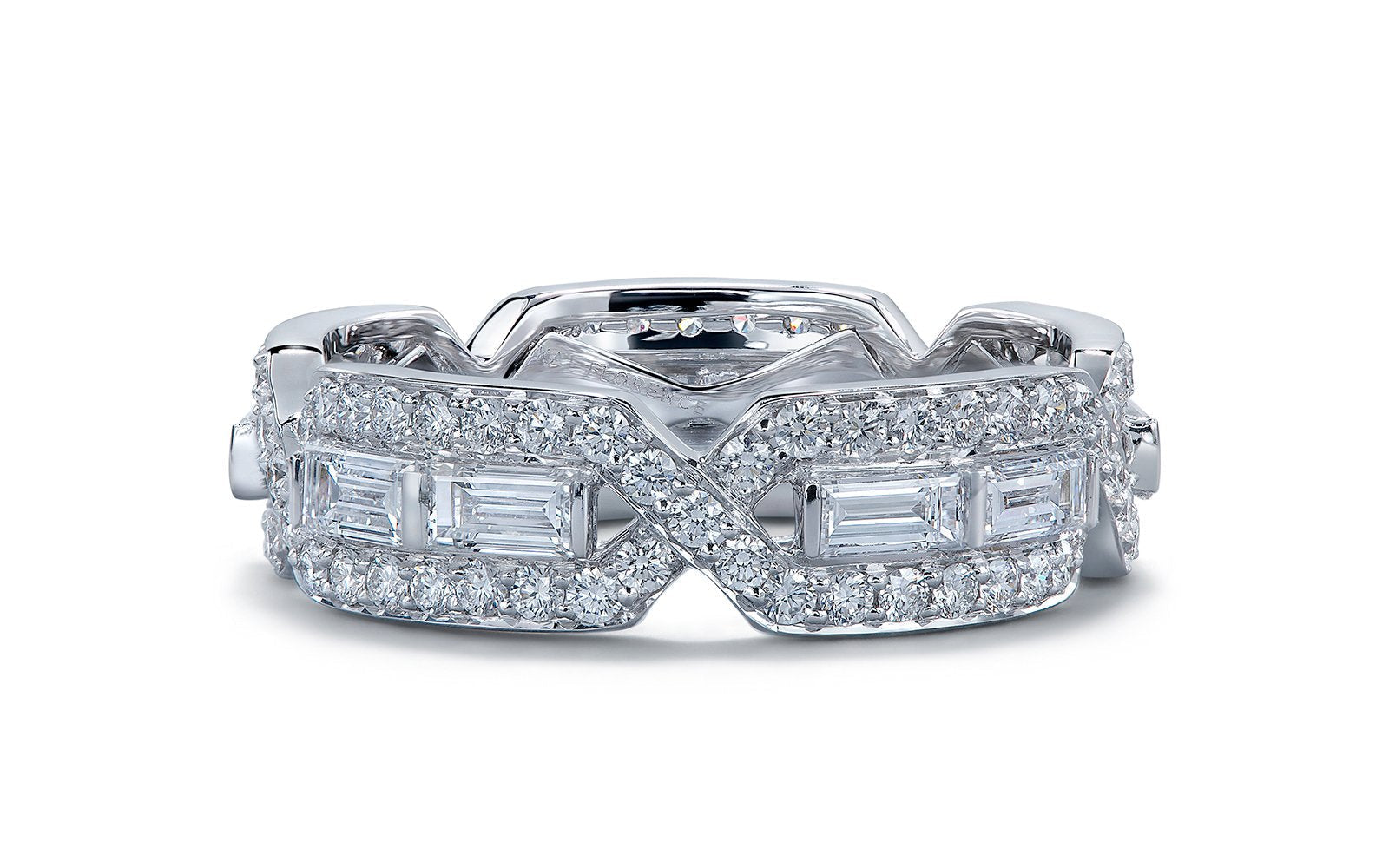 D Flawless Diamanten Ring, eingefasst in 18 Karat Weissgold