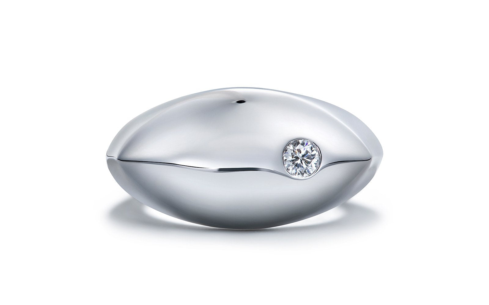 0.15ct D Flawless Diamanten Ring, eingefasst in 18 Karat Weissgold